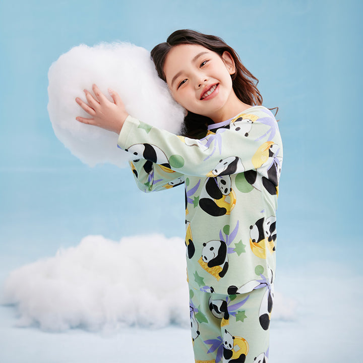Rolling Panda Pajama Lounge Set 抱富家居服套装