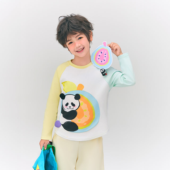 Panda & Fruit Long Sleeve T-Shirt 盼达果园长袖T恤