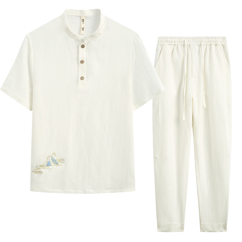Linen Short Sleeve & Pant set