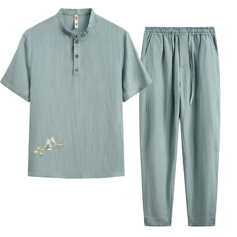 Linen Short Sleeve & Pant set
