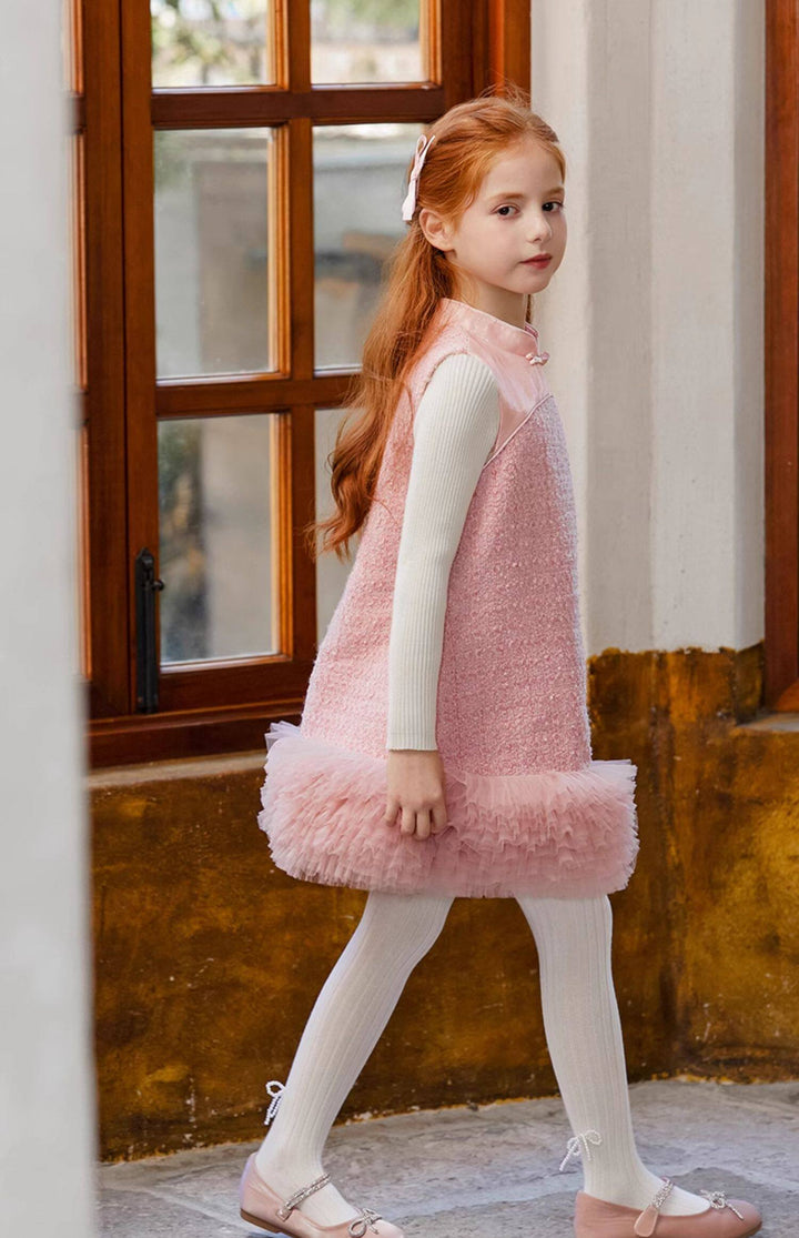 Pankou drop waist ruffle dress