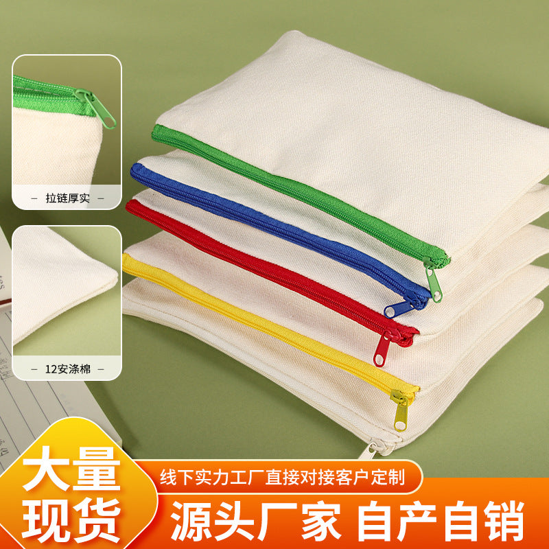 Custom Linen Zipper pouch