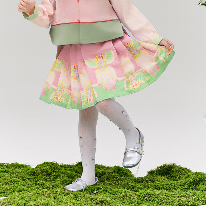 Glimmer Goldfish Pleaded Skirt 浮光跃金半裙