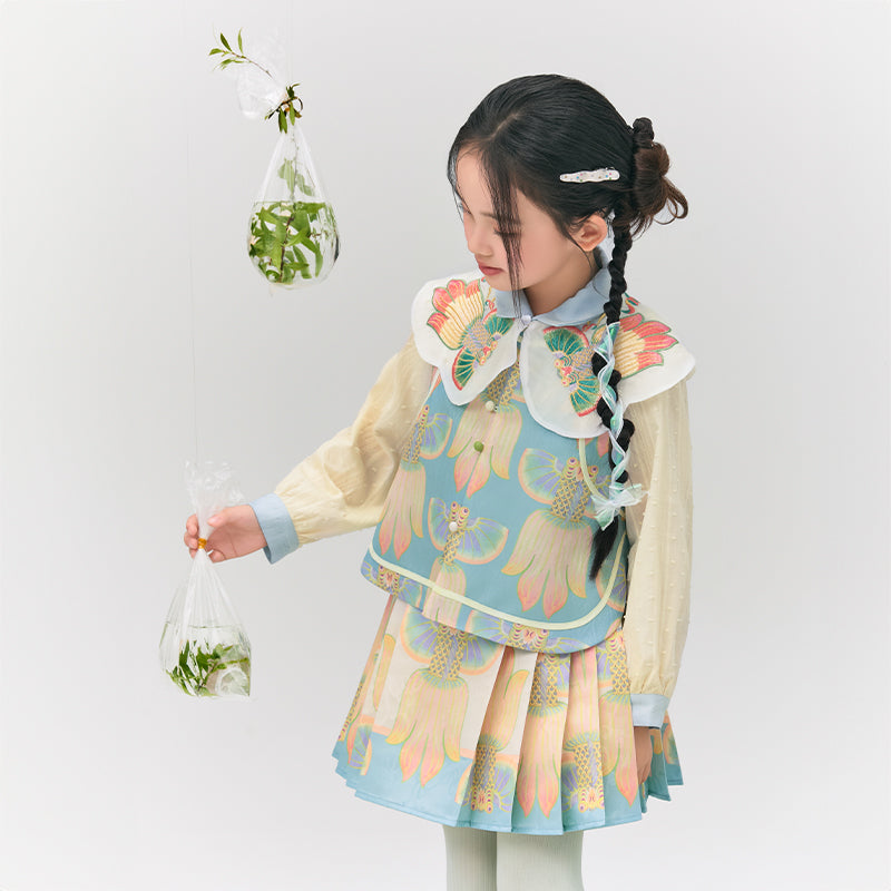 Glimmer Goldfish Pleaded Skirt 浮光跃金半裙