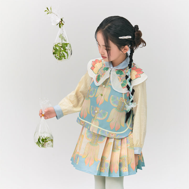 Glimmer Goldfish Pleaded Skirt 浮光跃金半裙