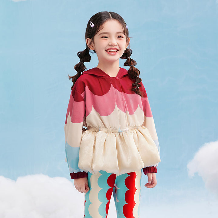 Shimmery Color Block Hoodie 幻彩糖羽外套