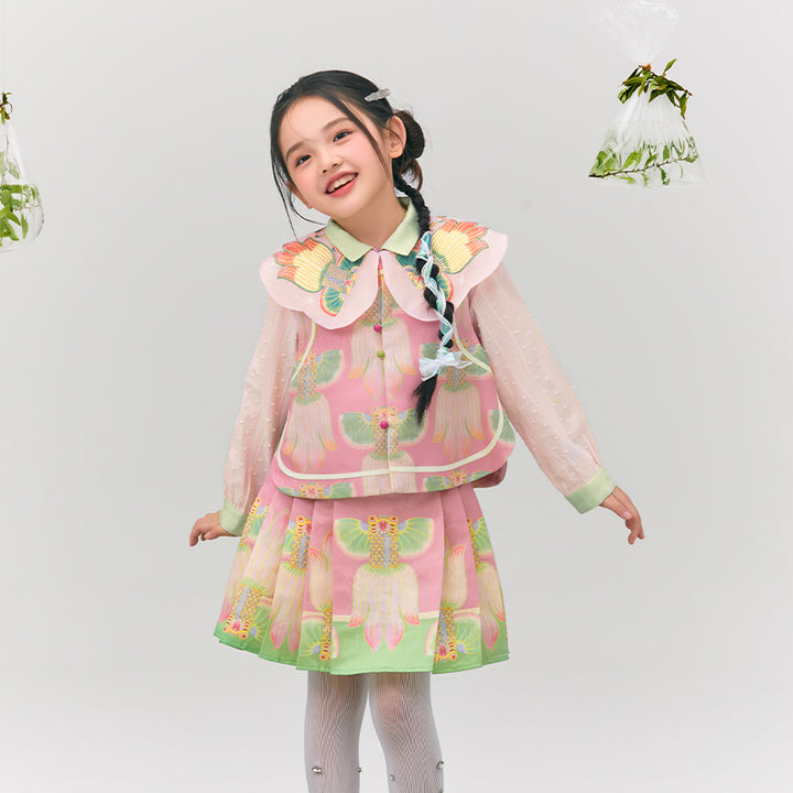 Glimmer Goldfish Pleaded Skirt 浮光跃金半裙
