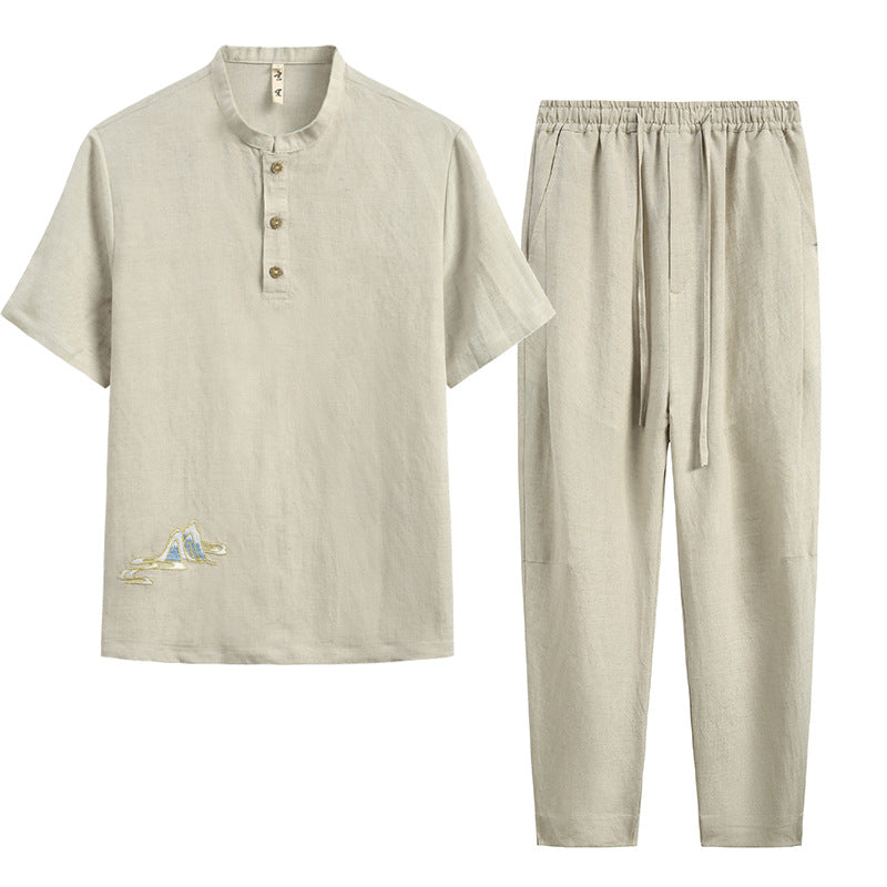 Linen Short Sleeve & Pant set
