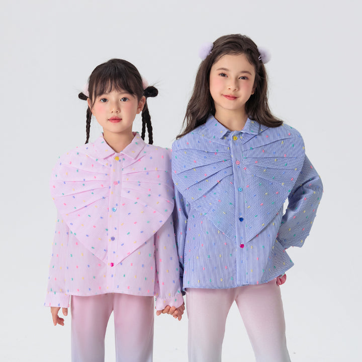 Mini Rainbow Dot Blouse 优格跳跳糖衬衫