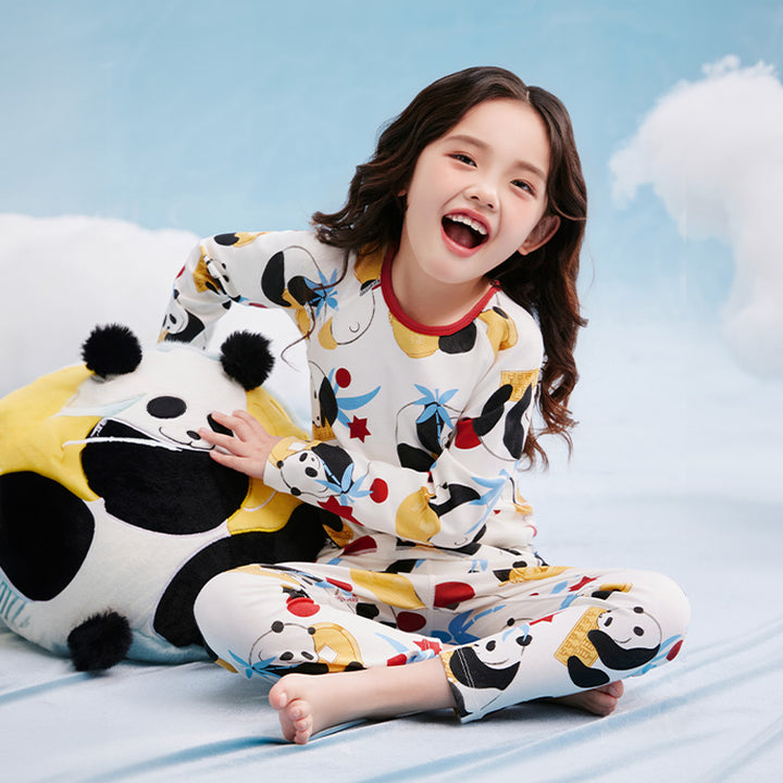 Rolling Panda Pajama Lounge Set 抱富家居服套装