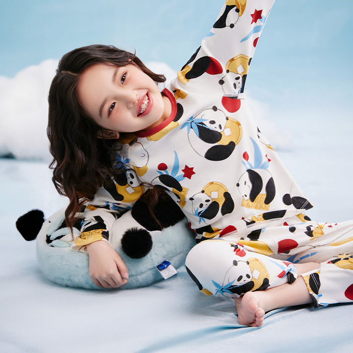 Rolling Panda Pajama Lounge Set 抱富家居服套装