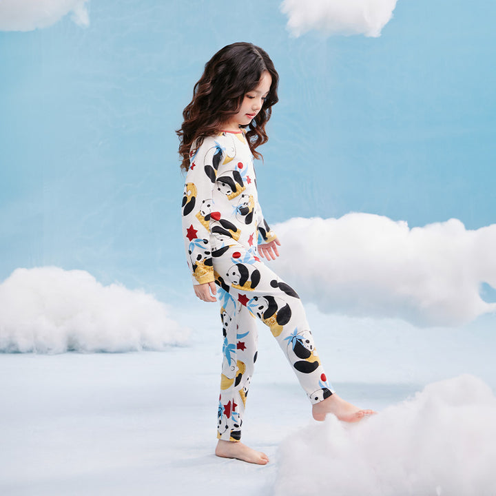 Rolling Panda Pajama Lounge Set 抱富家居服套装