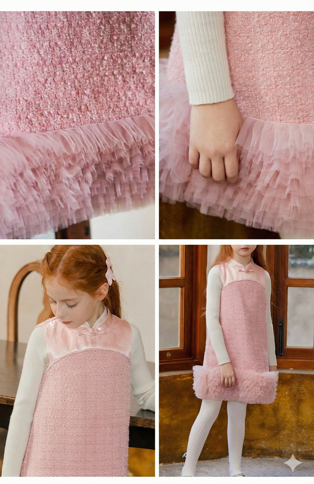 Pankou drop waist ruffle dress