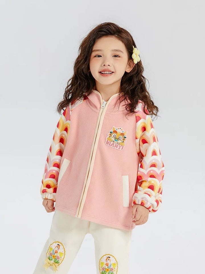 FLEECE FRONT ZIP DRAGON YEAR HOODIE