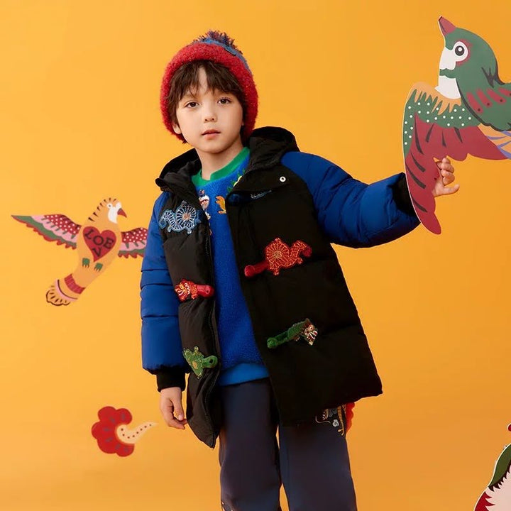 DRAGON YEAR COLOR BLOCK DOWN PARKA