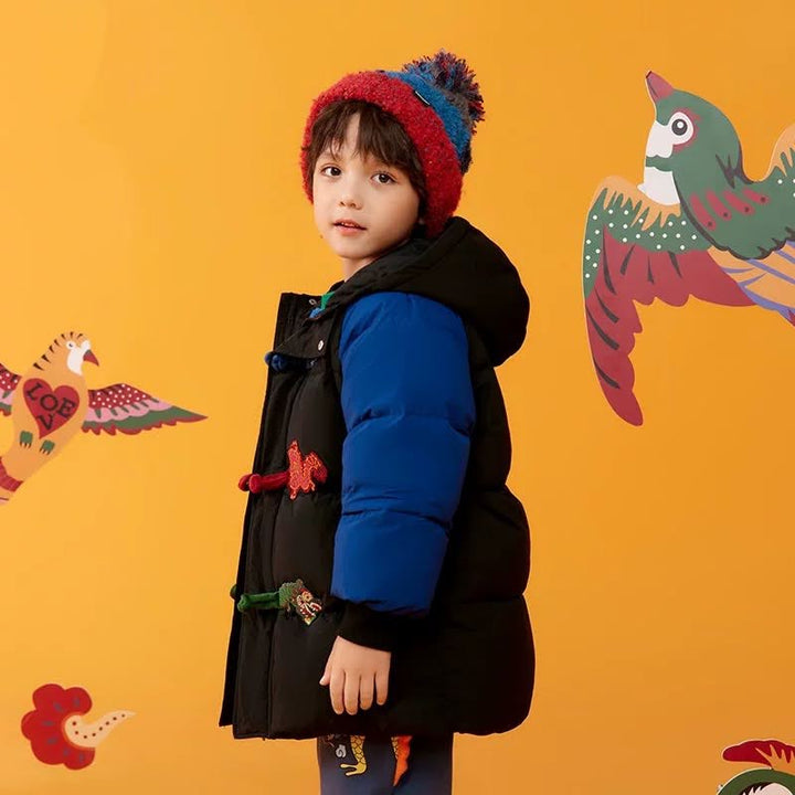 DRAGON YEAR COLOR BLOCK DOWN PARKA