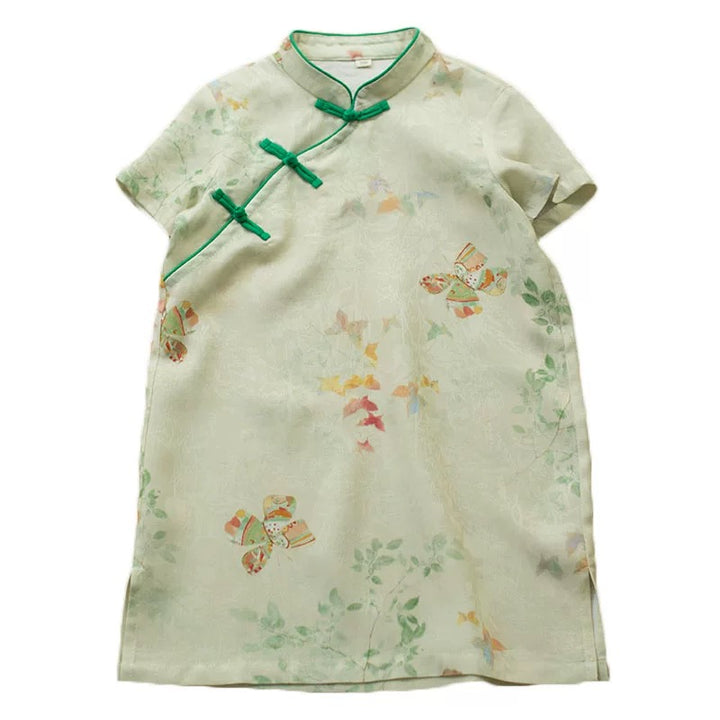 MINT SLEEVELESS LINEN BUTTERFLY TUNIC