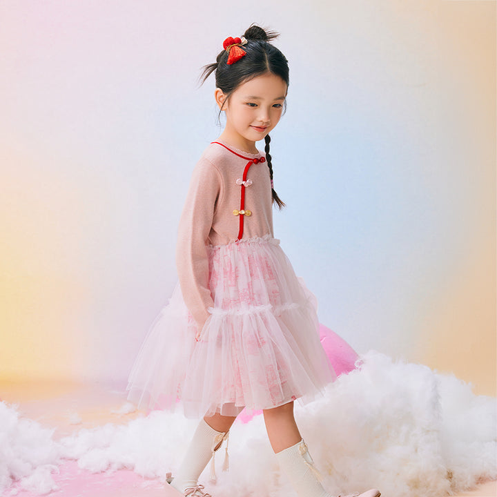 Mandarin Collar Tutu princess dress