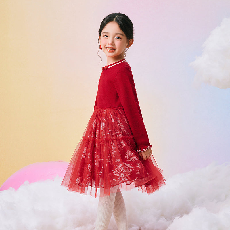 Mandarin Collar Tutu princess dress