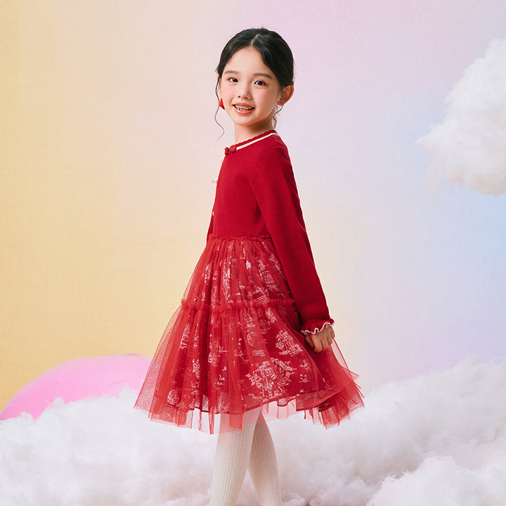 Mandarin Collar Tutu princess dress
