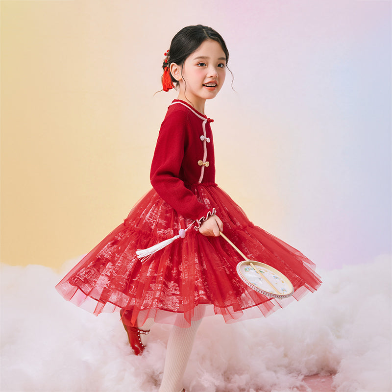 Mandarin Collar Tutu princess dress