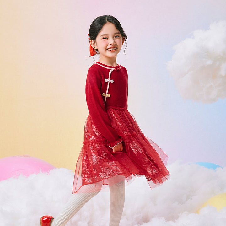 Mandarin Collar Tutu princess dress