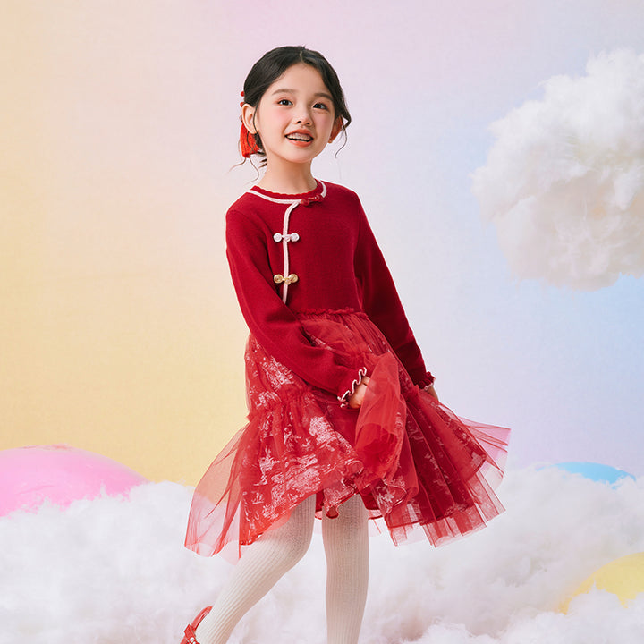 Mandarin Collar Tutu princess dress