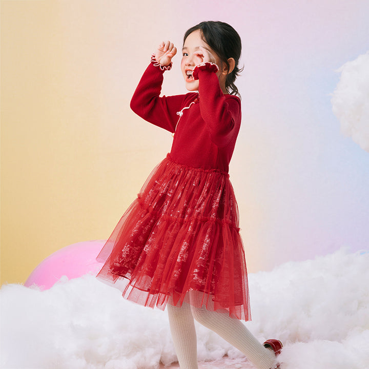 Mandarin Collar Tutu princess dress