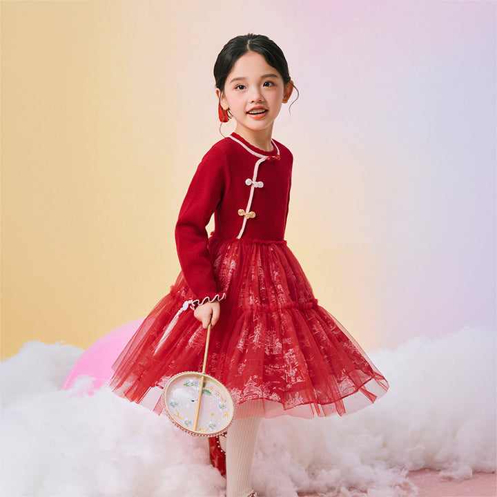 Mandarin Collar Tutu princess dress