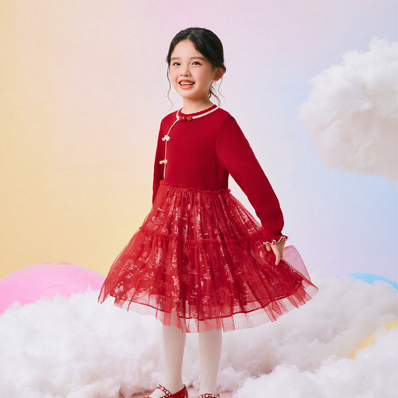 Mandarin Collar Tutu princess dress