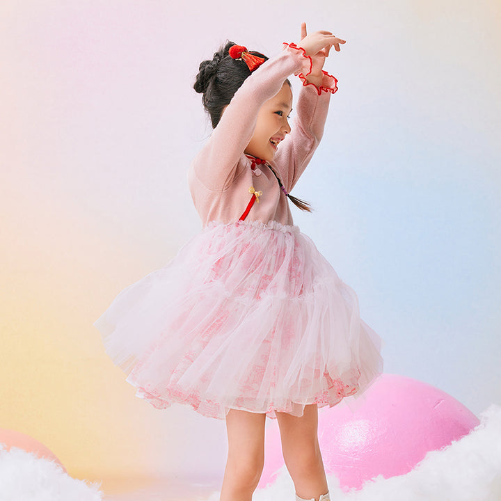 Mandarin Collar Tutu princess dress