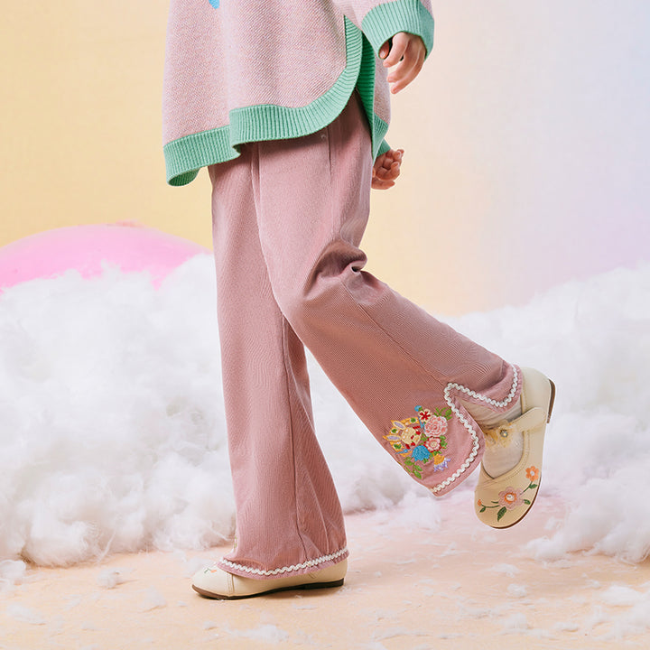 Peach Blossom Corduroy Pants