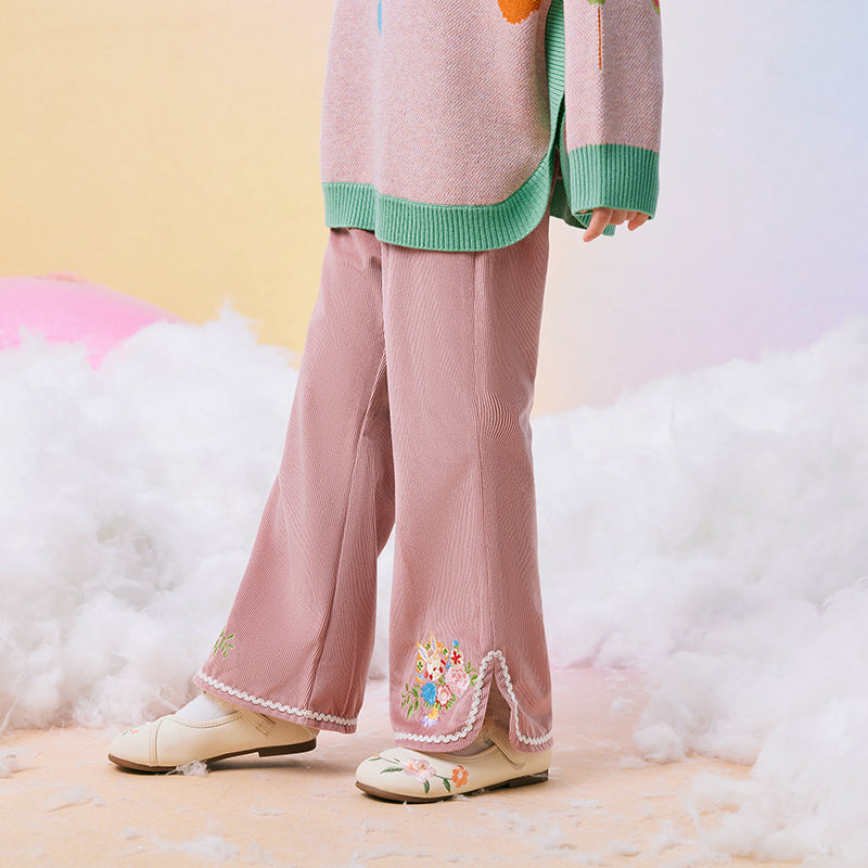Peach Blossom Corduroy Pants