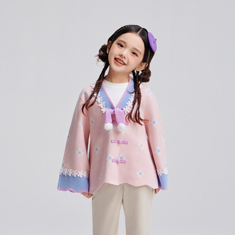 Scarlet Poppy floral Sweater