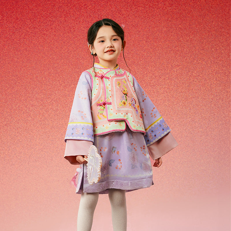 Oriental Fairy Tale Qipao Suit Set