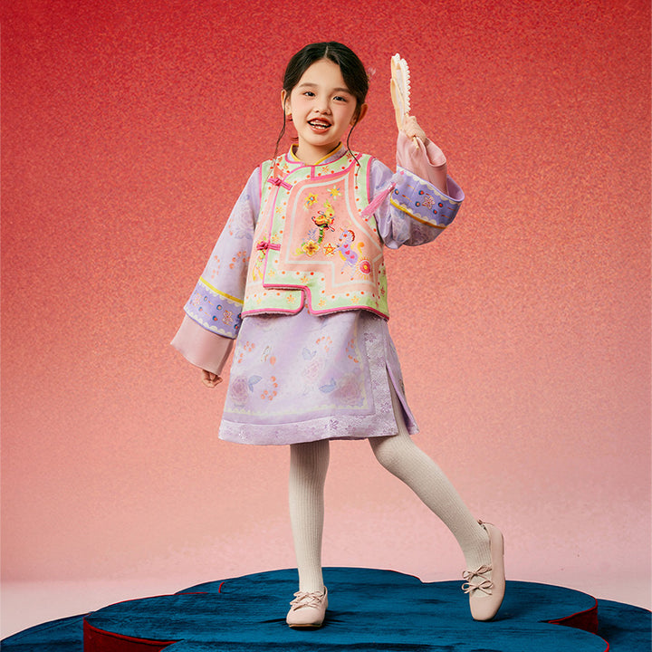 Oriental Fairy Tale Qipao Suit Set