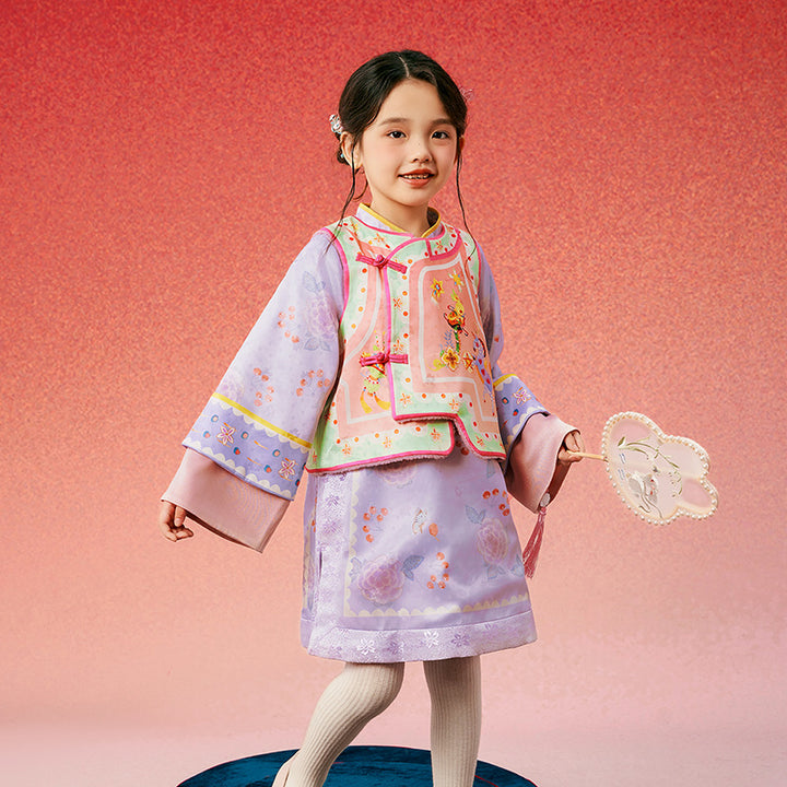 Oriental Fairy Tale Qipao Suit Set