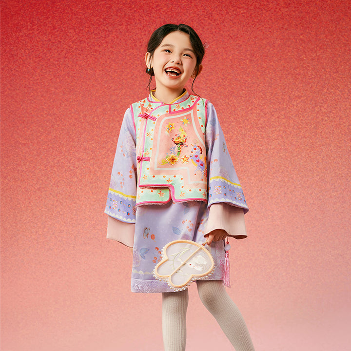 Oriental Fairy Tale Qipao Suit Set