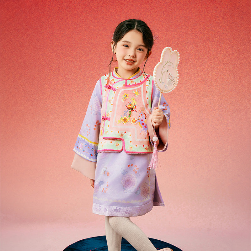 Oriental Fairy Tale Qipao Suit Set