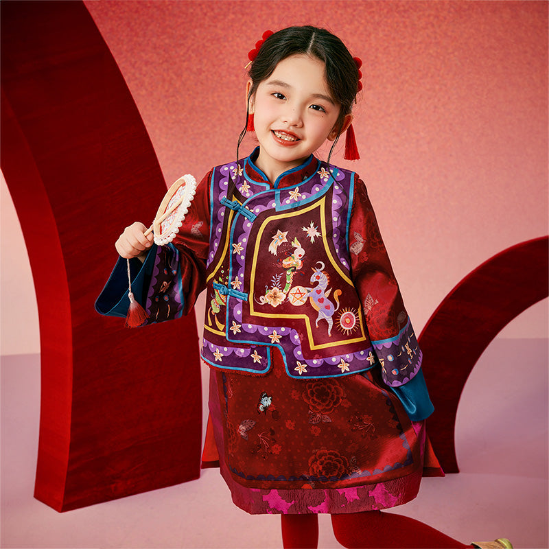 Oriental Fairy Tale Qipao Suit Set