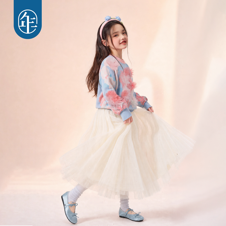 3D Flower Jacquard Cotton Sweater 静待花开立体花毛衣