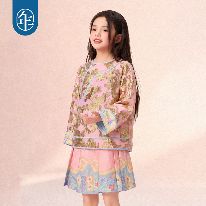 Gold Jacquard Mandarin Jacket 静待花开金线提花中式外套