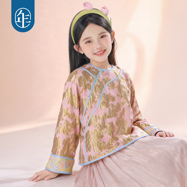Gold Jacquard Mandarin Jacket 静待花开金线提花中式外套