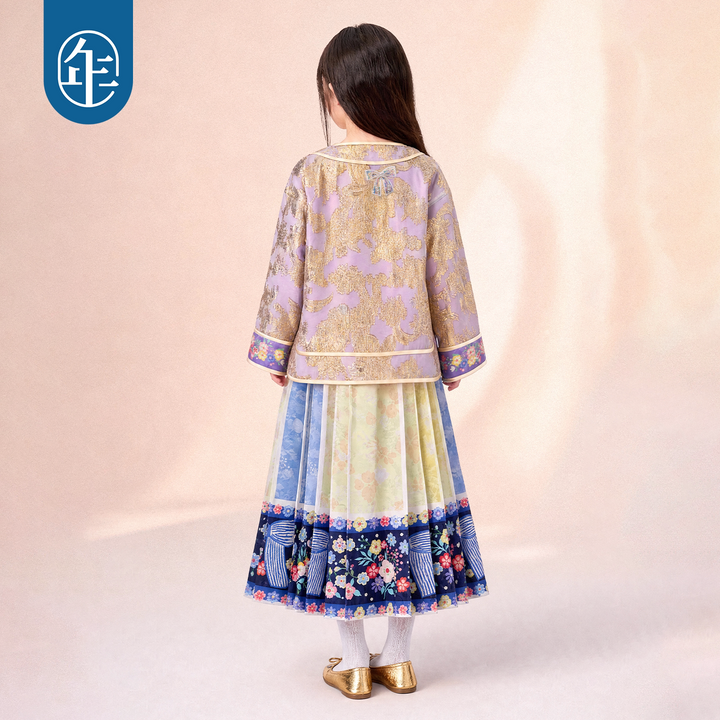 Gold Jacquard Mandarin Jacket 静待花开金线提花中式外套