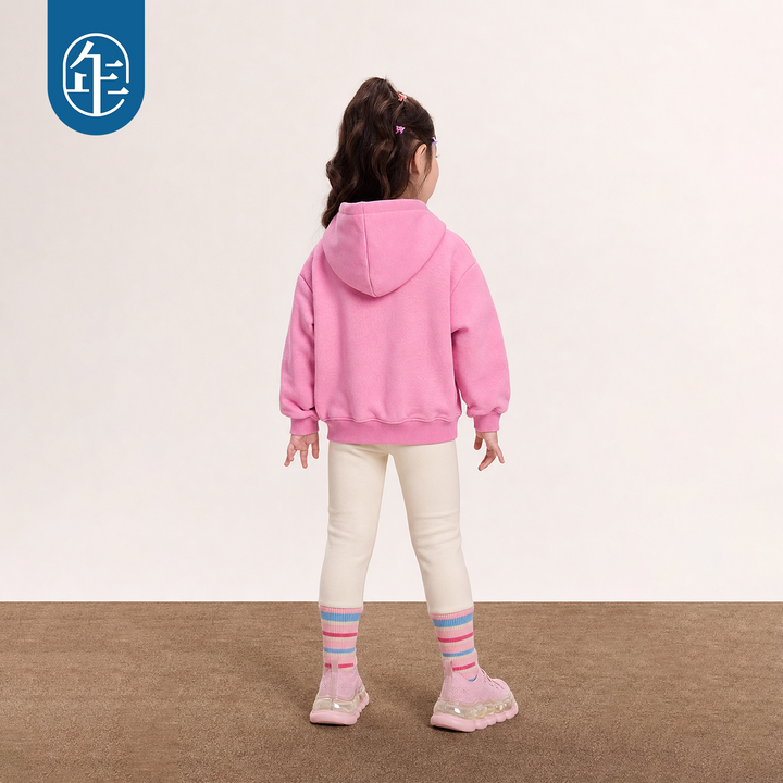 Hedgehog Appliqué Scarf Hoodie 苹果森林连帽卫衣