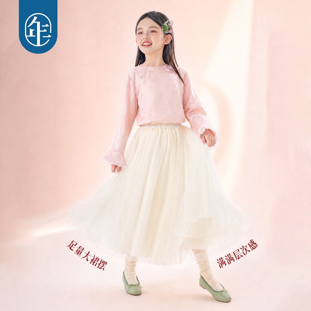 Layered Tulle Midi Skirt 网纱大摆中长裙