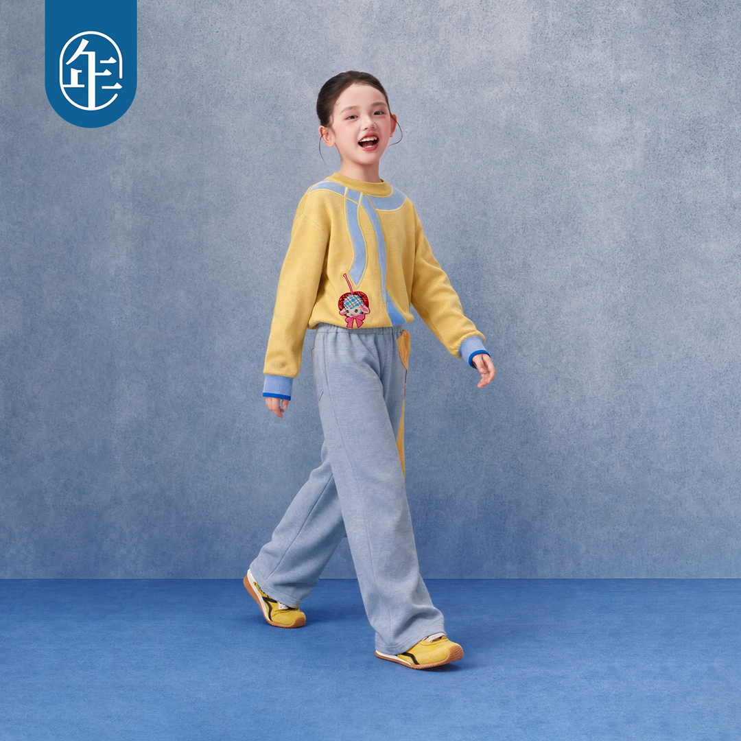 Faux-Fur Ribbon Cotton Sweater 真羊气蝴蝶结毛衣