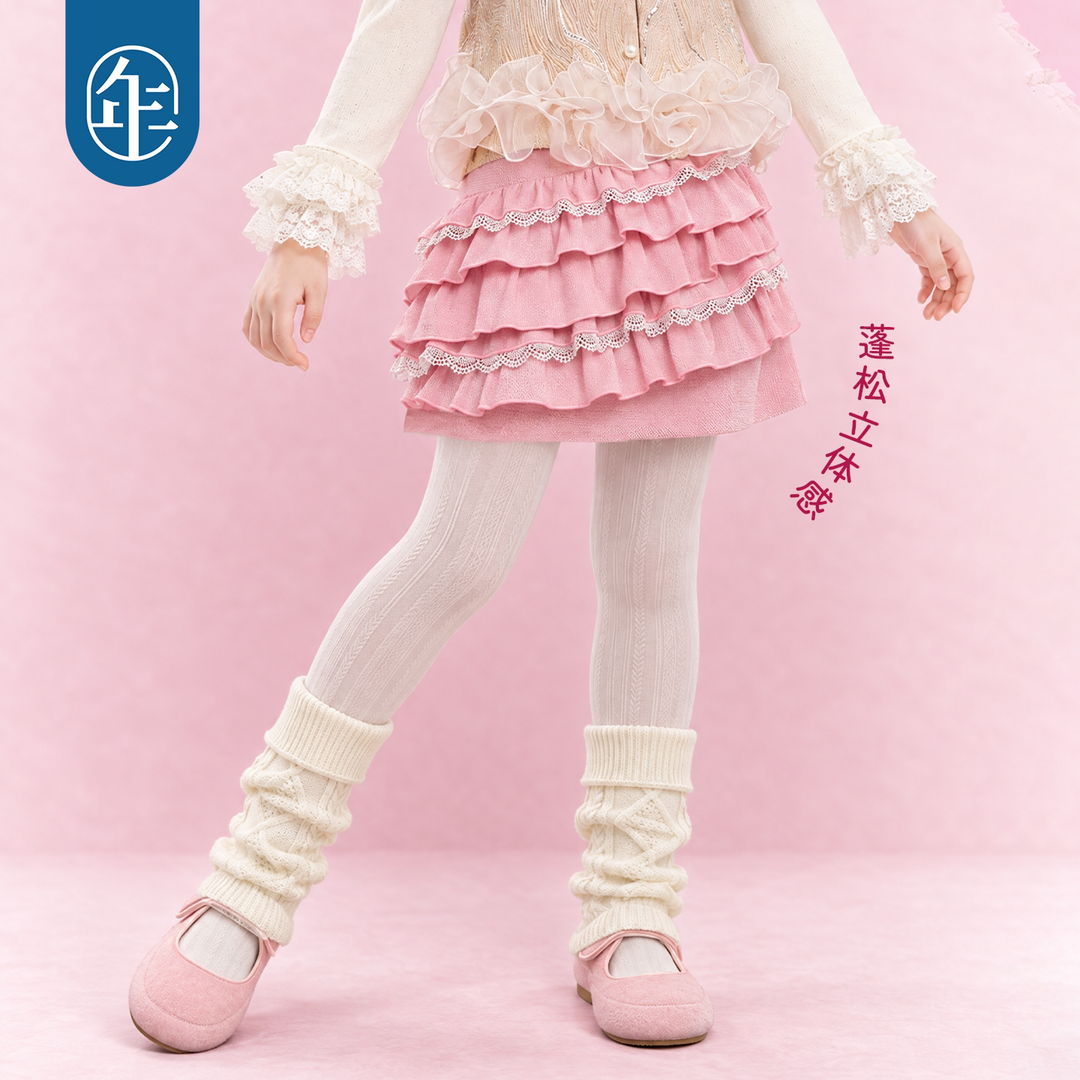 Tiered Lace Ruffle Velvet Skirt 公主蕾丝蛋糕短裙