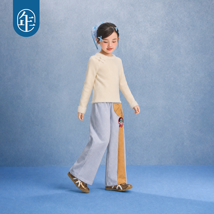 Frog-Button Mock-Neck Knit Sweater 盘扣半高领针织衫