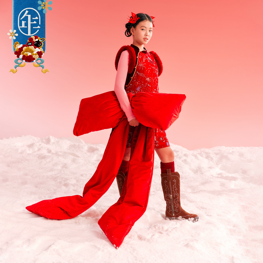 Sequin Velvet Sleeveless Qipao Dress 羊光闪耀亮片无袖旗袍